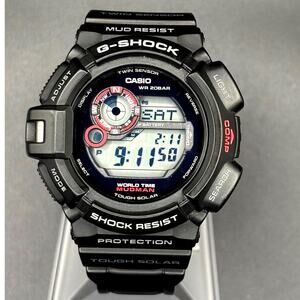 Casio G-Shock Mudman G9300-1 Tough Solar Twin Sensor Digital Men's Watch